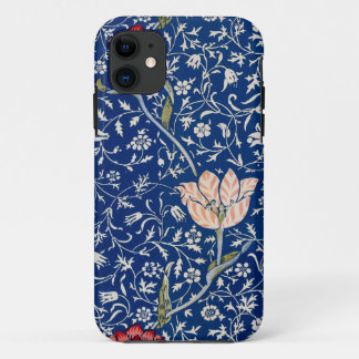 Capa Para iPhone 11 William Morris Belo Padrão Floral Azul