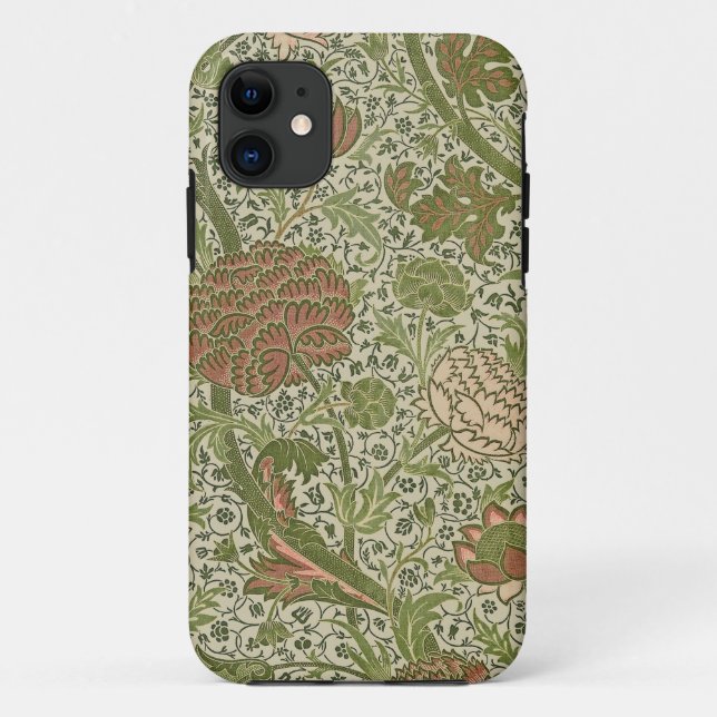 Capa Para iPhone 11 William Morris Cray Flor de Sálvia Floral Botânico (Verso)