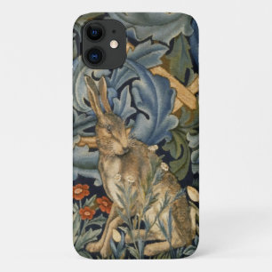 Capa Para iPhone 11 William Morris Forest Rabbit Floral Art Nouveau