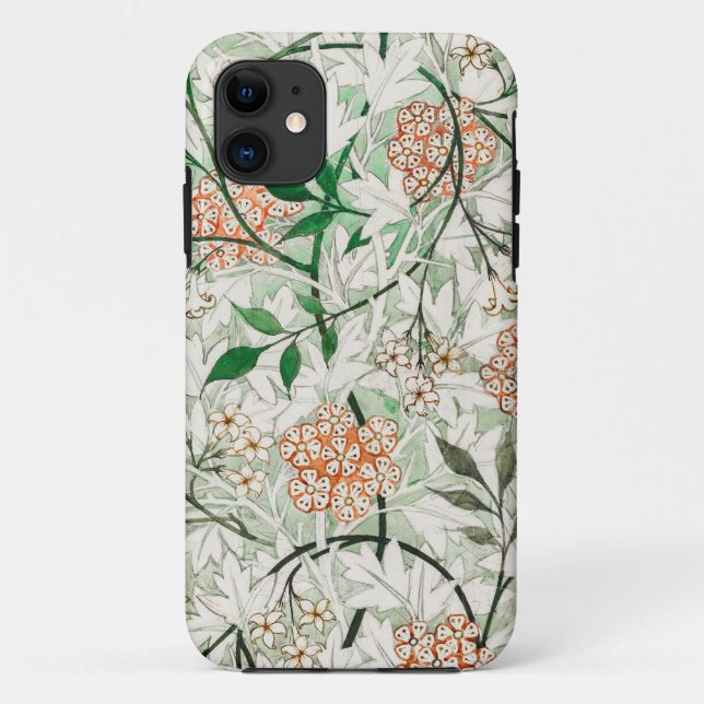 Capa Para iPhone 11 William Morris Jasmine Garden Flower Classic (Verso)