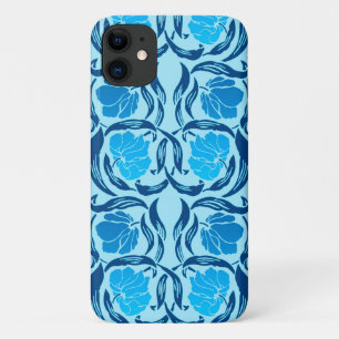 Capa Para iPhone 11 William Morris Pimpernel, Denim e Azul Claro