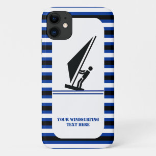 Capa Para iPhone 11 Windsurfer em tramas conselhos azuis para surfar