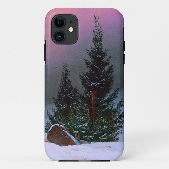 Capa Para iPhone 11 Winter Landscape Caspar David Friedrich (Verso)