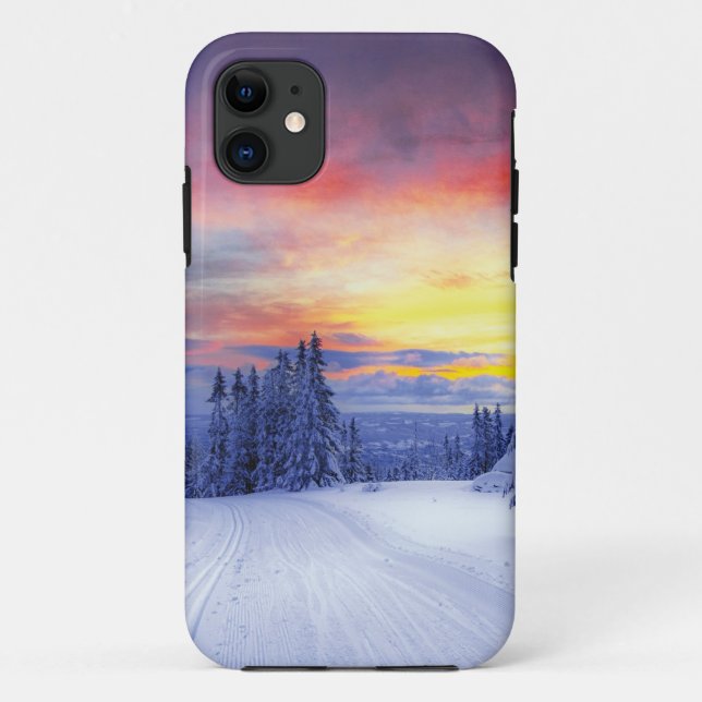 Capa Para iPhone 11 Winter scenery   (Verso)