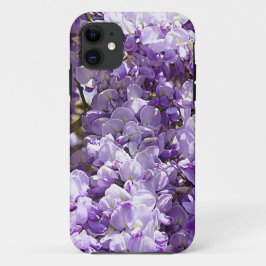 Capa Para iPhone 11 Wisteria Purple Floral Flor Tree Violet