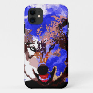 Capa Para iPhone 11 Wolf & Full Moon