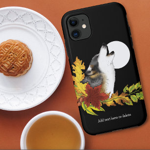 Capa Para iPhone 11 Wolf Howling Moon