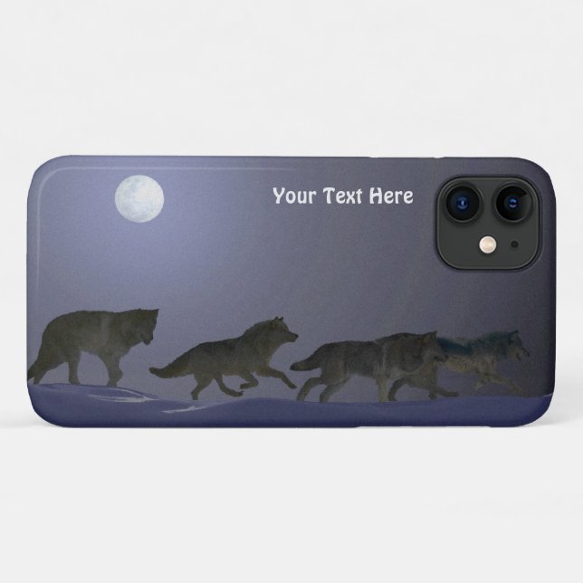 Capa Para iPhone 11 Wolf Pack (Verso (horizontal))