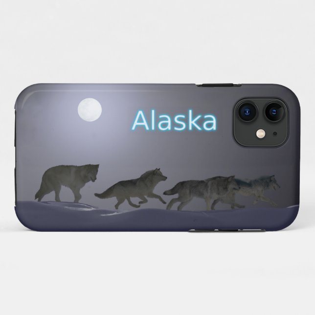 Capa Para iPhone 11 Wolf Pack - Alasca (Verso (horizontal))