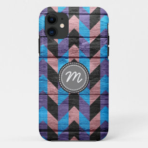 Capa Para iPhone 11 Wood aztec Chevron