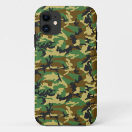 Capa Para iPhone 11 Woodland Camo Pattern