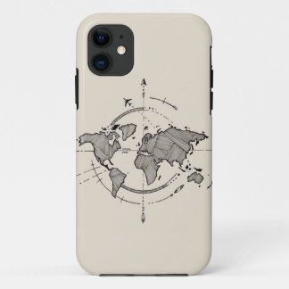 Capa Para iPhone 11 World Map iPhone 11 Case - Viagem Lover's