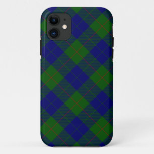 Capa Para iPhone 11 Xadrez azul-tartã-barclay