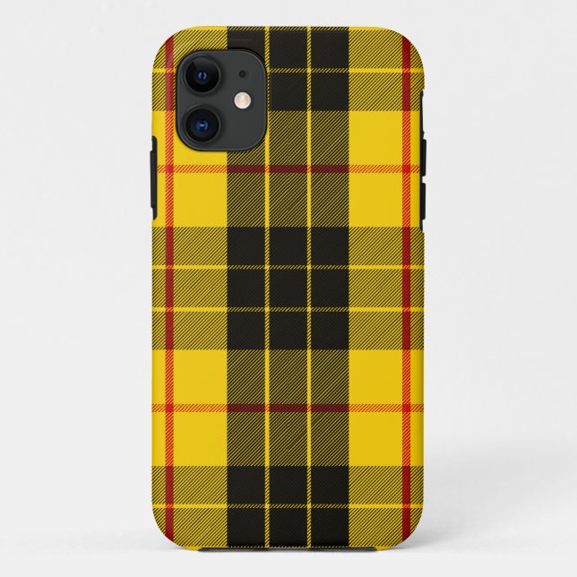 Capa Para iPhone 11 Xadrez Escocesa Clan MacLeod Tartan (Verso)