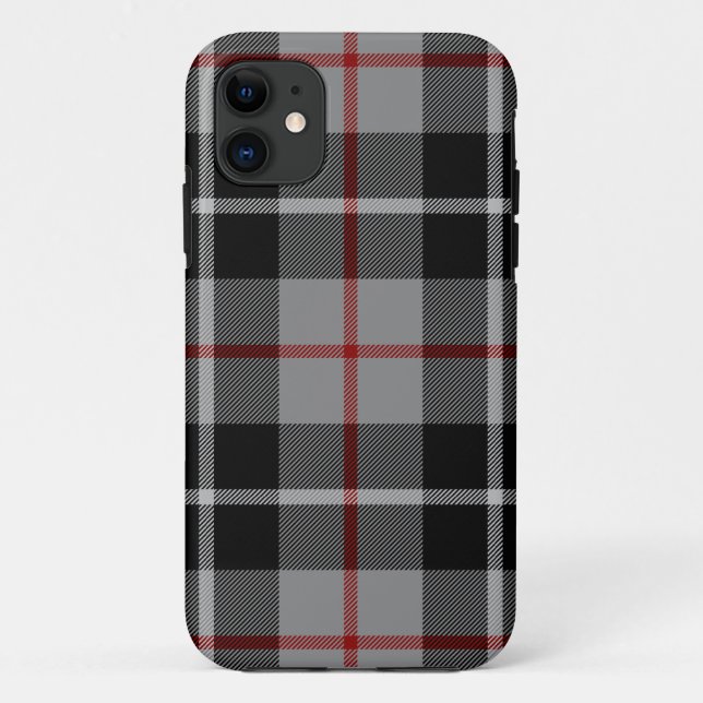 Capa Para iPhone 11 Xadrez escocesa Clan Thompson Tartan (Verso)
