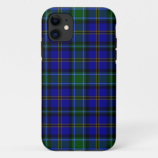 Capa Para iPhone 11 Xadrez Escocesa Clan Weir Tartan (Verso)