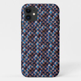 Capa Para iPhone 11 Xadrez russo em forma de arranhões cruzados