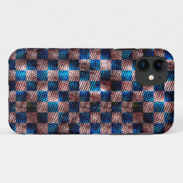 Capa Para iPhone 11 Xadrez russo em forma de arranhões cruzados