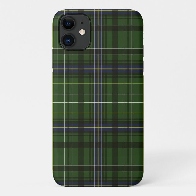 Capa Para iPhone 11 Xadrez verde (Verso)