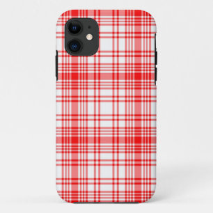 Capa Para iPhone 11 Xadrez vermelha