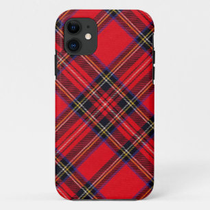 Capa Para iPhone 11 Xadrez vermelha de Stewart tartan