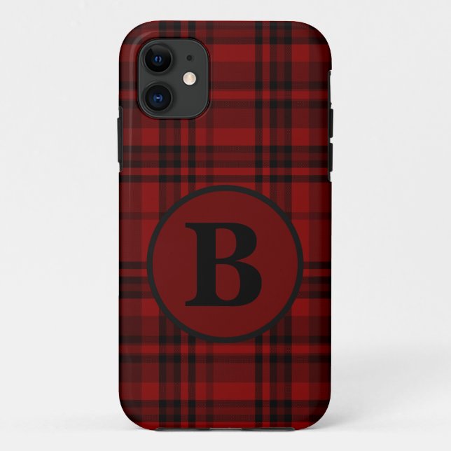 CAPA PARA iPhone 11 XADREZ VERMELHO GINGHAM CASA DE CAMPO  (Verso)