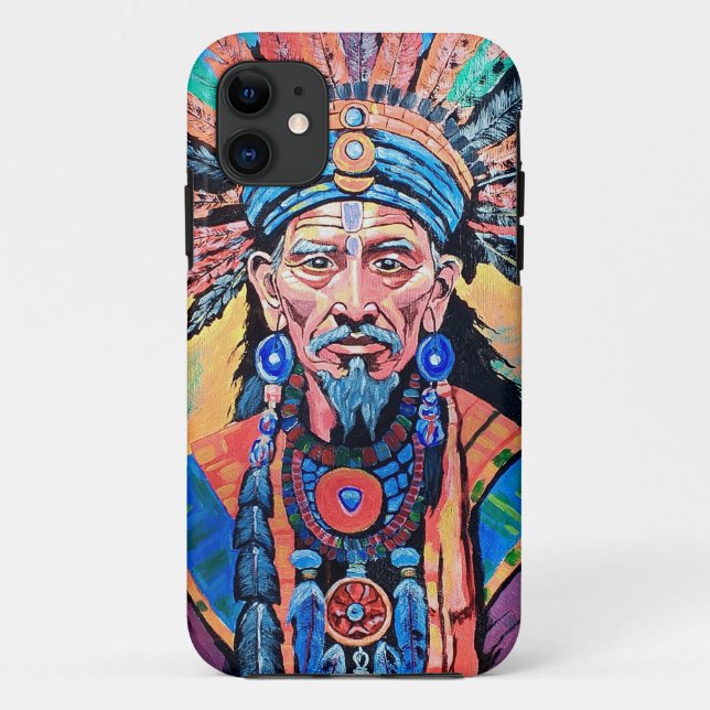 Capa Para iPhone 11 xamã, feiticeiro, amuleto, mágica (Verso)