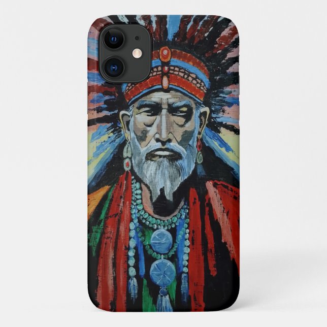 Capa Para iPhone 11 xamã, feiticeiro, protetor, amuleto, avô (Verso)