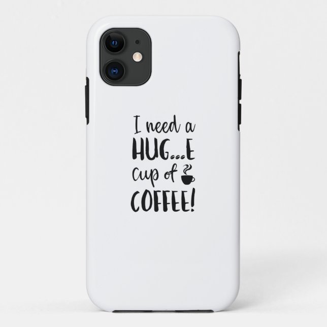 Capa Para iPhone 11 Xícara De Café (Verso)