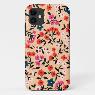 Capa Para iPhone 11 Xmas Gift Pequena Flor Bonita Sem Costura