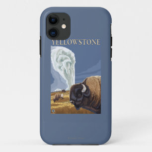 Capa Para iPhone 11 YellowstoneBison com fiel velho