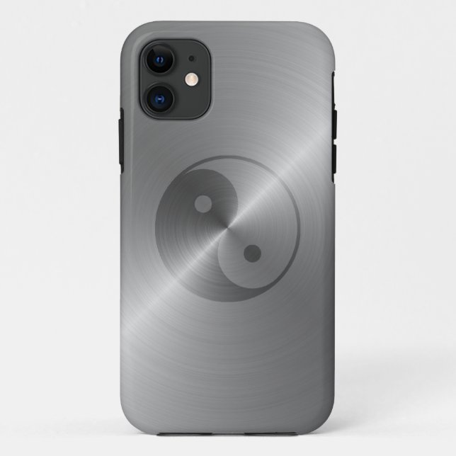 Capa Para iPhone 11 Yin Yang (aço) (Verso)