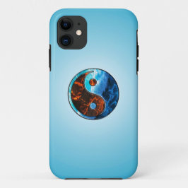 Capa Para iPhone 11 Yin Yang - Fire and Water - iPhone / iPad case