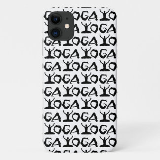 Capa Para iPhone 11 Yoga Silhouettes Preto E Branco