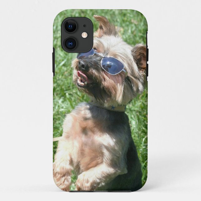 Capa Para iPhone 11 Yorkshire terrier (Verso)