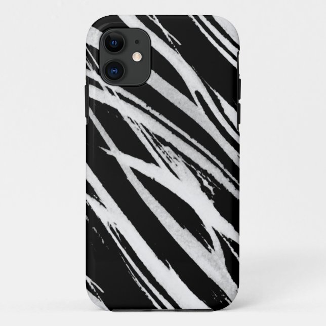 Capa Para iPhone 11 zebra branca (Verso)