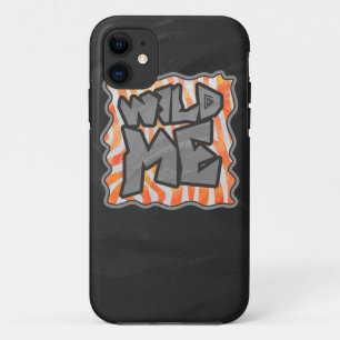 Capa Para iPhone 11 Zebra Orange e White Wild Me