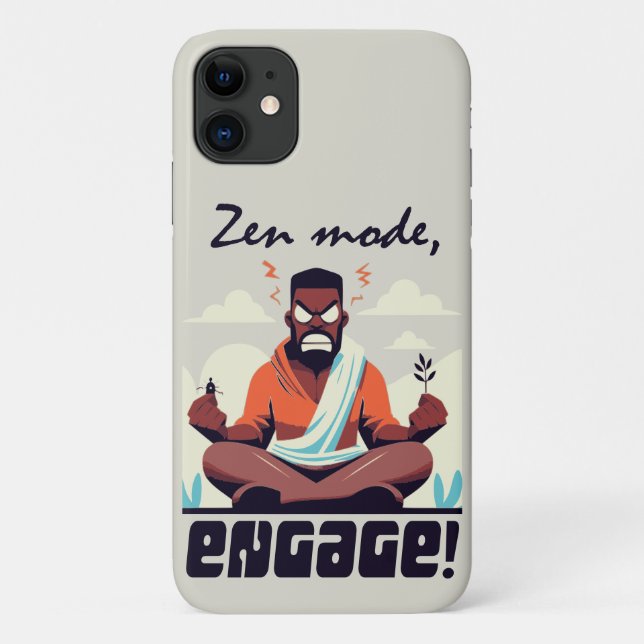 Capa Para iPhone 11 Zen Mode, Engage! ⚡ Adultação é uma falha (Verso)