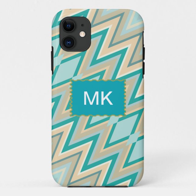 Capa Para iPhone 11 zigzag-phones diagonais (Verso)