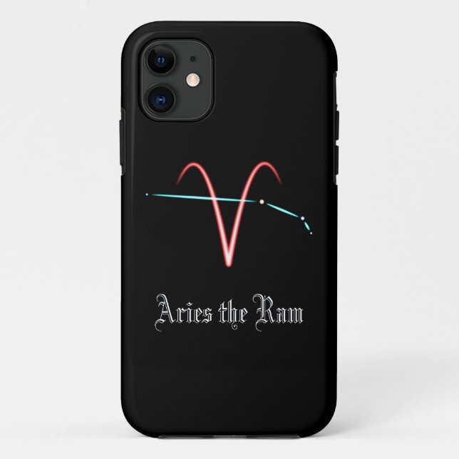 Capa Para iPhone 11 Zodiac Constelação Aries (Verso)