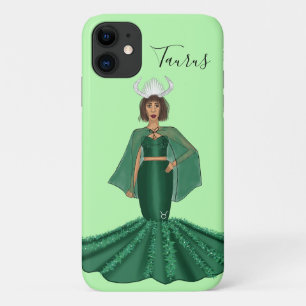 Capa Para iPhone 11 Zodiac Taurus Goddese com Cornos