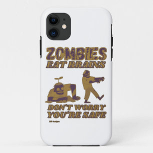 CAPA PARA iPhone 11 ZOMBIES COMEM CÉREBROS NÃO SE PREOCUPEM QUE ESTEJA