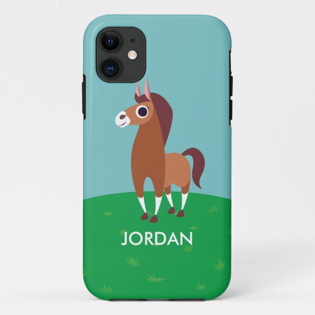 Capa Para iPhone 11 Zora o cavalo (Verso)