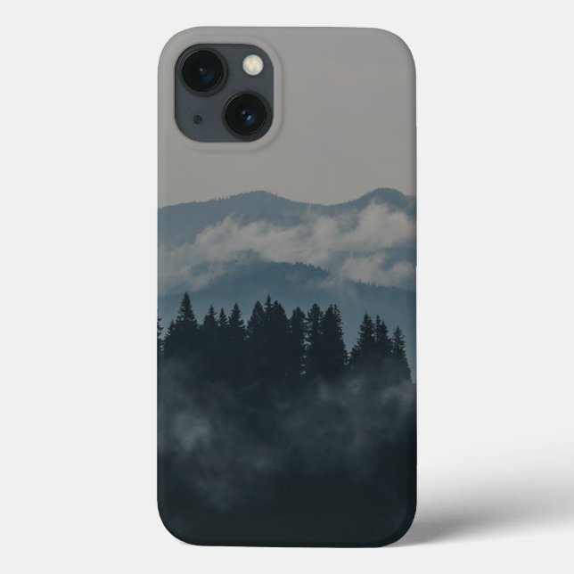 Capa para iphone 13 paisagem montanhosa floresta n (Verso)