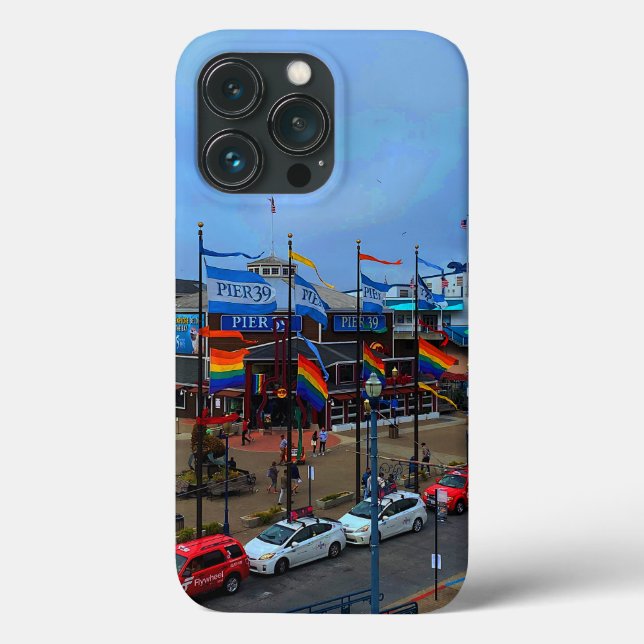 Capa para iPhone 13 Pro San Francisco Pier 39 Prid (Verso)