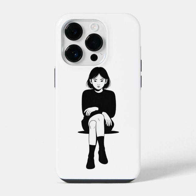 Capa para iphone 14 Case-Mate iPhone 14 Pro garota (Verso)