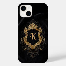 Capa para iPhone 14 • Moldura Dourada Elegante Mon
