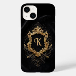 Capa para iPhone 14 • Moldura Dourada Elegante Mon