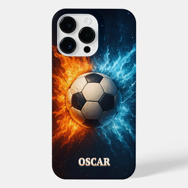 Capa para iPhone 14 Pro Max de Futebol/Desporto Pe (Verso)