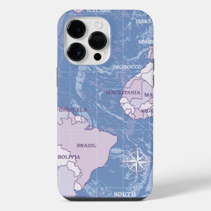 CAPA PARA iPhone 14 PRO MAX MAPA MUNDI VIAJANDO